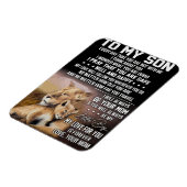 Lion Lover zu meinem Sohn Lion Magnet (Linke Seite)