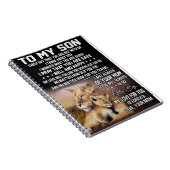 Lion Lover zu meinem Sohn Lion Notizblock (Rechte Seite)