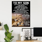 Lion Lover zu meinem Sohn Lion Poster (Heimbüro)