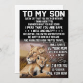 Lion Lover zu meinem Sohn Lion Save The Date (Vorne/Hinten)