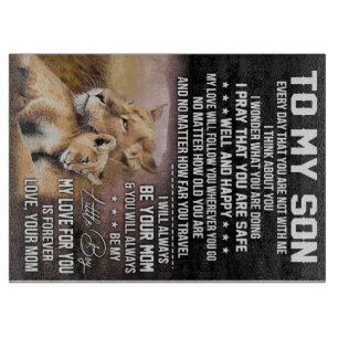 Lion Lover zu meinem Sohn Lion Schneidebrett