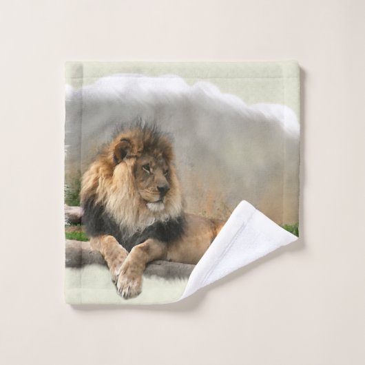 Lion Lovers Badhandtuch Set (Waschlappen)