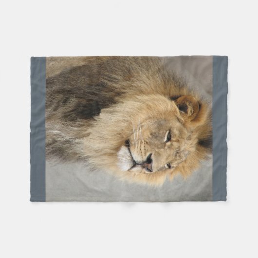 Lion Lovers Geschenke Fleecedecke (Vorderseite (Horizontal))