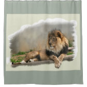 Lion Lovers Jungle Duschvorhang (Vorderseite)