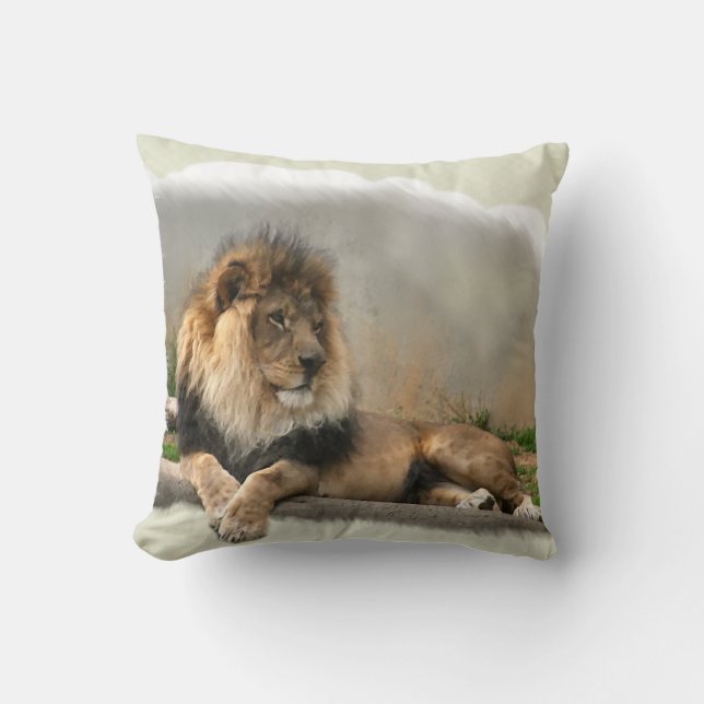 Lion Lovers King of the Dschungel Kissen (Vorderseite)