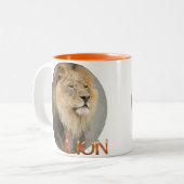 Lion Lovers King of the Dschungel Zweifarbige Tasse (Vorderseite Links)