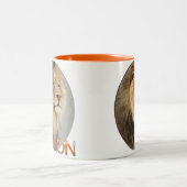Lion Lovers King of the Dschungel Zweifarbige Tasse (Mittel)