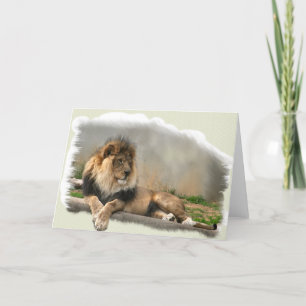 Lion Lovers Kunstgeschenke Karte