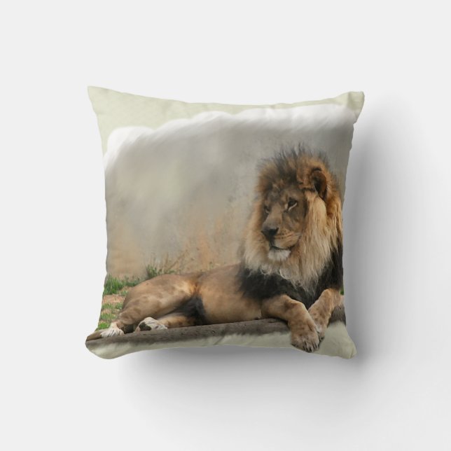 Lion Lovers Kunstgeschenke Kissen (Vorderseite)