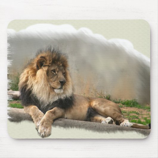 Lion Lovers Kunstgeschenke Mousepad (Vorne)