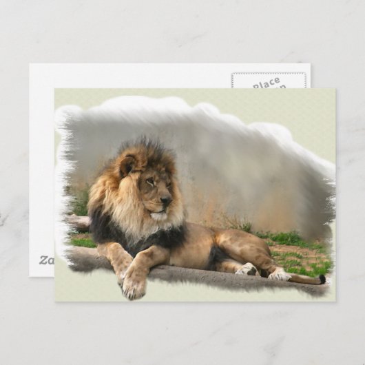Lion Lovers Kunstgeschenke Postkarte (Vorne/Hinten)