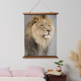 Lion Lovers Throw Kissen Wandteppich Mit Holzrahmen