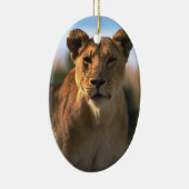 Lion Lovers Weihnachtsdekoration Keramik Ornament (Rechts)