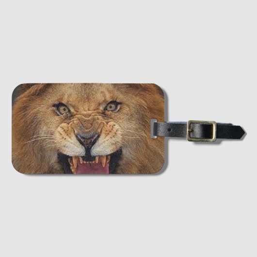 Lion Luggage Tag Gepäckanhänger (Vorderseite (Horizontal))
