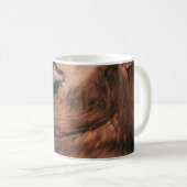 LION LYON ON BROWN ROCK KAFFEETASSE (VorderseiteRechts)