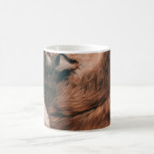 LION LYON ON BROWN ROCK KAFFEETASSE (Mittel)