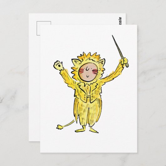 Lion Maestro Postkarte (Vorne/Hinten)