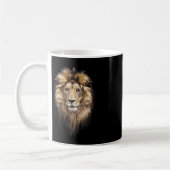 Lion Main Animal Face Big Cat Kaffeetasse (Links)