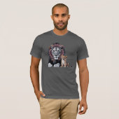 Lion Mandala Art Bella+Canvas T-Shirt - (Vorne ganz)