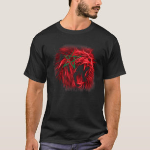 Lion Marokko Flaggenfarbe Proud marokkanisch Men d T-Shirt