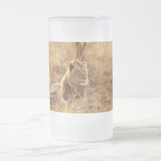 Lion Mattglas Bierglas (Mittel)