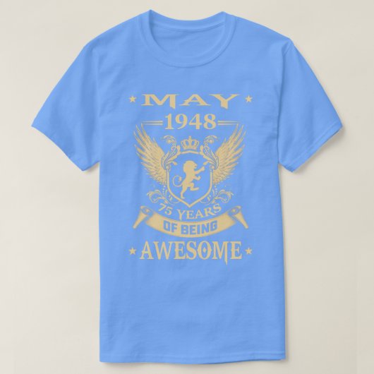 Lion May 1948 Limited Edition 75 Jahre Aw T-Shirt (Design vorne)