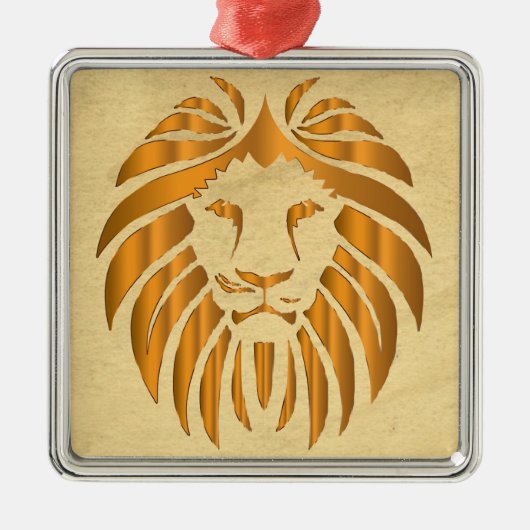 Lion Metal Ornament Aus Metall (Vorne)