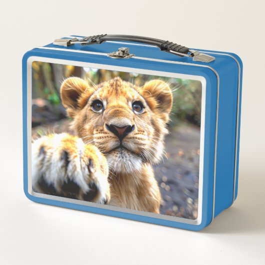 Lion Metall Brotdose (Vorderseite)