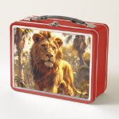 Lion Metall Brotdose (Vorderseite)