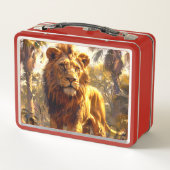 Lion Metall Brotdose (Rückseite)