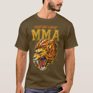 Lion Mied Martial Arts Mixed Martial Arts Motivati T-Shirt