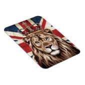 Lion mit einer britischen Flagge einer Krone Magnet (Rechte Seite)