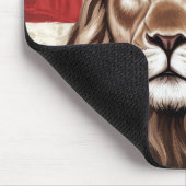 Lion mit einer britischen Flagge einer Krone Mousepad (Ecke)