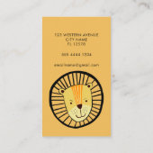 Lion-Mommy-Visitenkarte Visitenkarte (Rückseite)