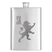 Lion Monogram Flachmann (Vorderseite)
