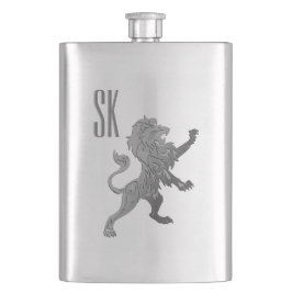 Lion Monogram Flachmann