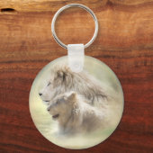 Lion Moon Art Schlüsselanhänger (Vorderseite)