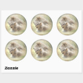 Lion Moon Art Sticker (Blatt)