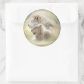 Lion Moon Art Sticker (Tasche)