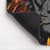 Lion Mousepad - Orange Dark Lion Mouse Pad (Ecke)