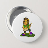 Lion Musician Gitarre Button (Vorne & Hinten)