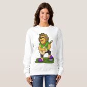 Lion Musician Gitarre Sweatshirt (Vorne ganz)