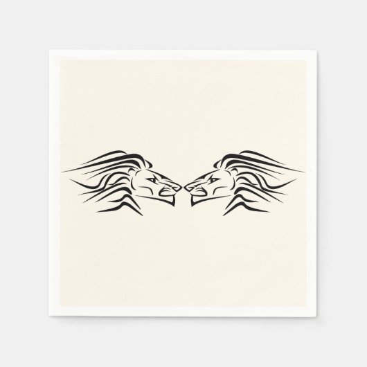 Lion Napkins - Farbe auswählen Serviette (Vorderseite)