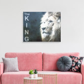 Lion Nature Animal Foto The King Template Leinwanddruck (Insitu (Wohnzimmer))