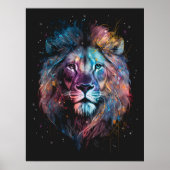 Lion Nebular - Graffiti Neon Tinte Splash Poster (Vorne)