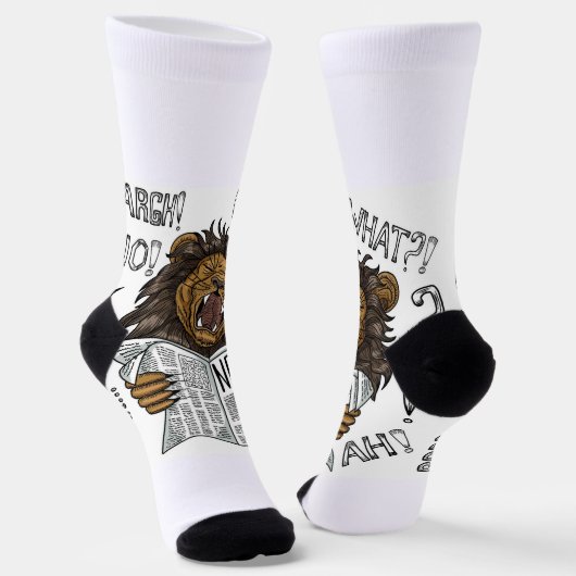 Lion News Socks Socken (Gewinkelt)