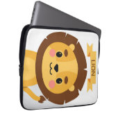 Lion Niedlich Lion Portrait Laptopschutzhülle (Vorne Rechts)