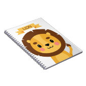 Lion Niedlich Lion Portrait Notizblock (Rechte Seite)