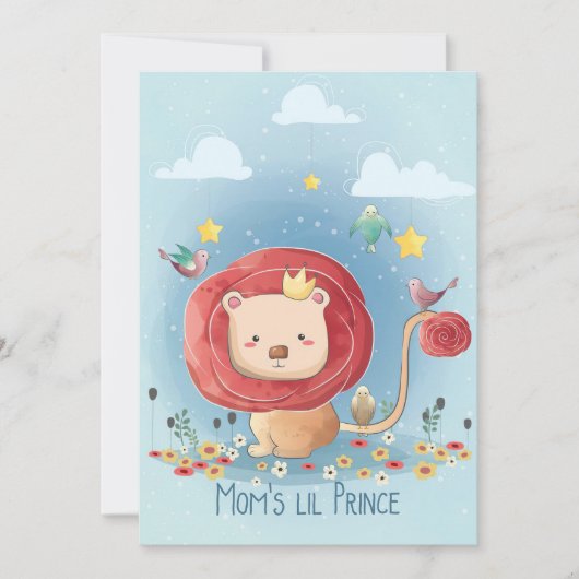 Lion Niedlich Lion Prince Save The Date (Vorderseite)