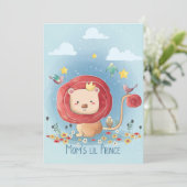 Lion Niedlich Lion Prince Save The Date (Stehend Vorderseite)